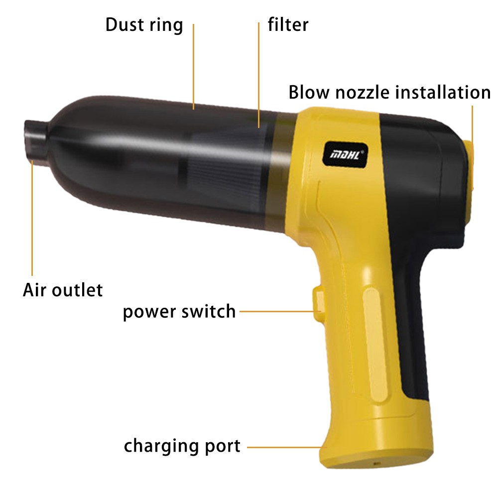 Mini Cordless Handheld Vacuum Cleaner Portable Car Auto Home Wireless ACH