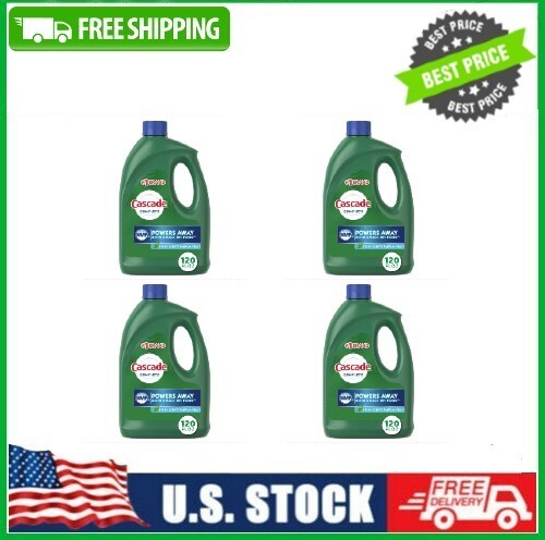 4 Bottles of Cascade Complete Dishwasher Detergent Liquid Gel, 120 fl oz