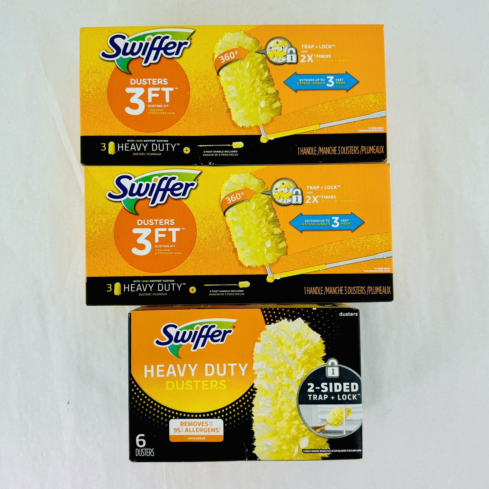 Swiffer Dusters Heavy Duty Extendable Handle Dusting Kit 1 Handle Kits