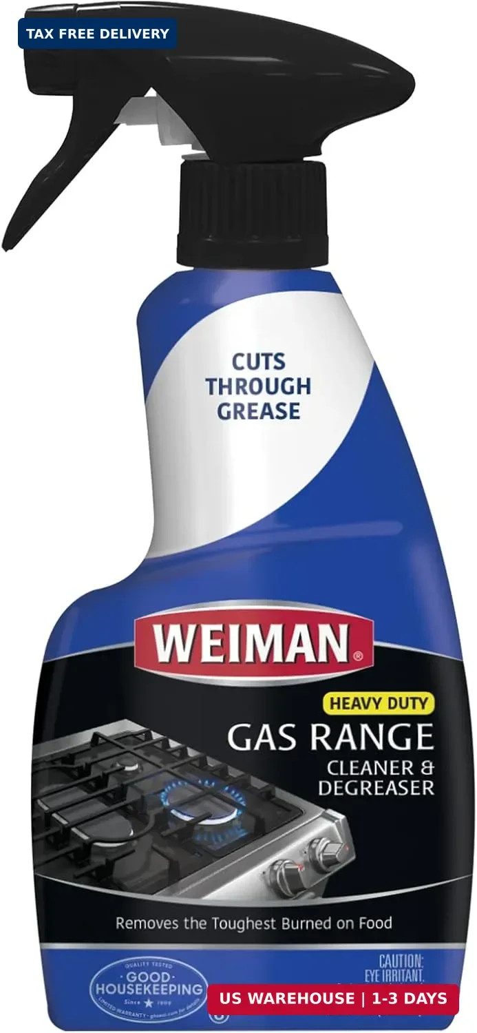 Weiman Gas Range Cleaner and Degreaser, Single, Lemon, 1 Count