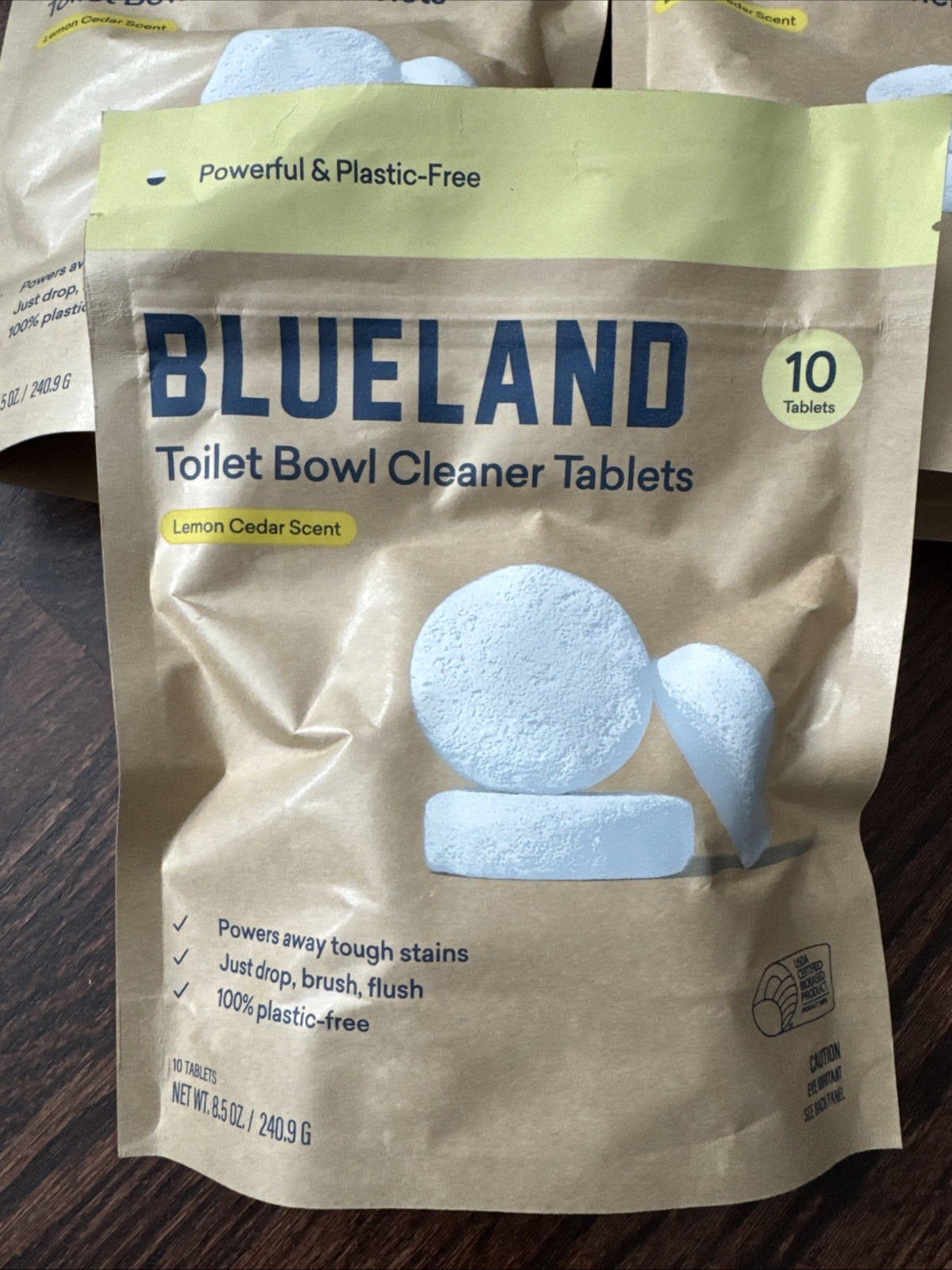 3 Pack Blueland Lemon Cedar Toilet Bowl Cleaning Tablets – 10ct Each 30ct Total