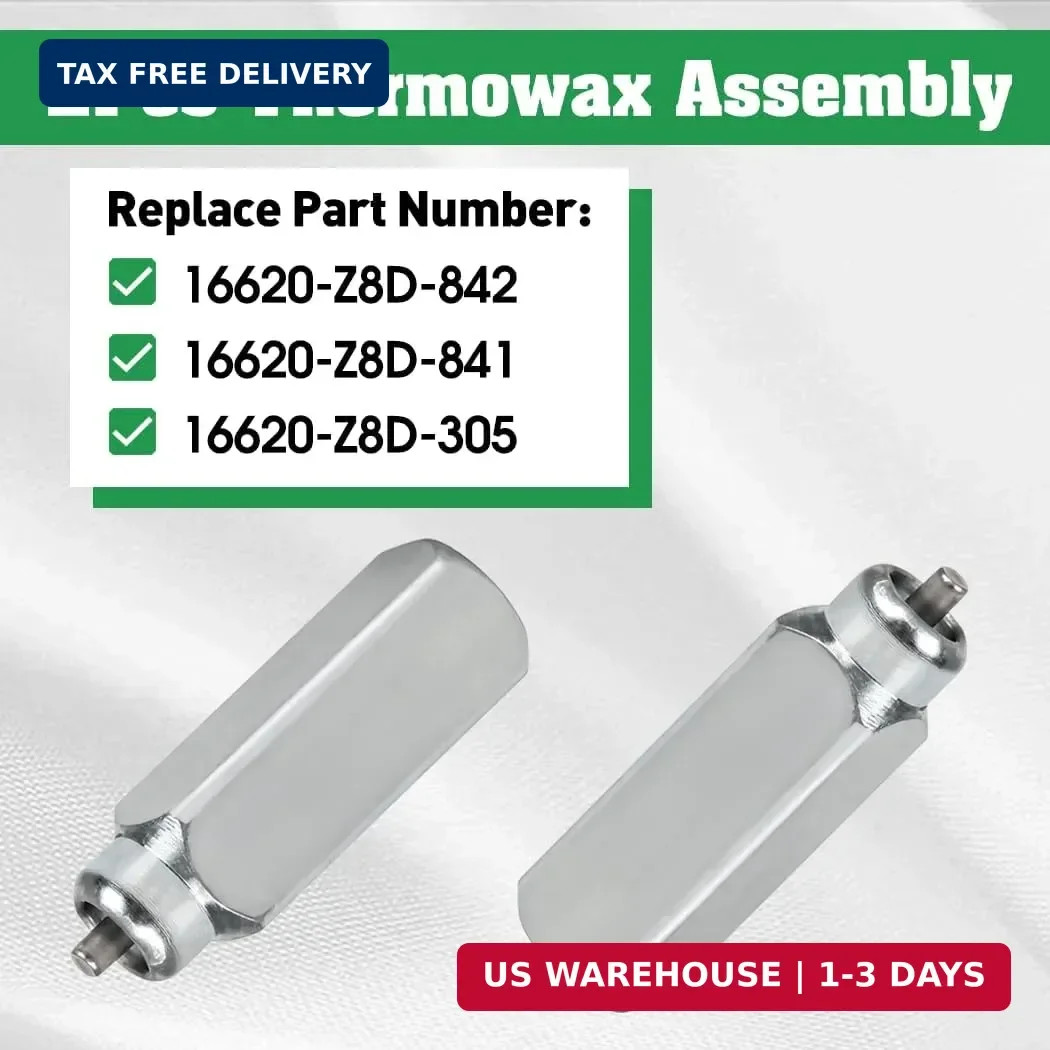 Upgraded 2Pcs Thermo Wax Assembly Replacement for Hon-da HRX217 HRR216 GCV160 GC