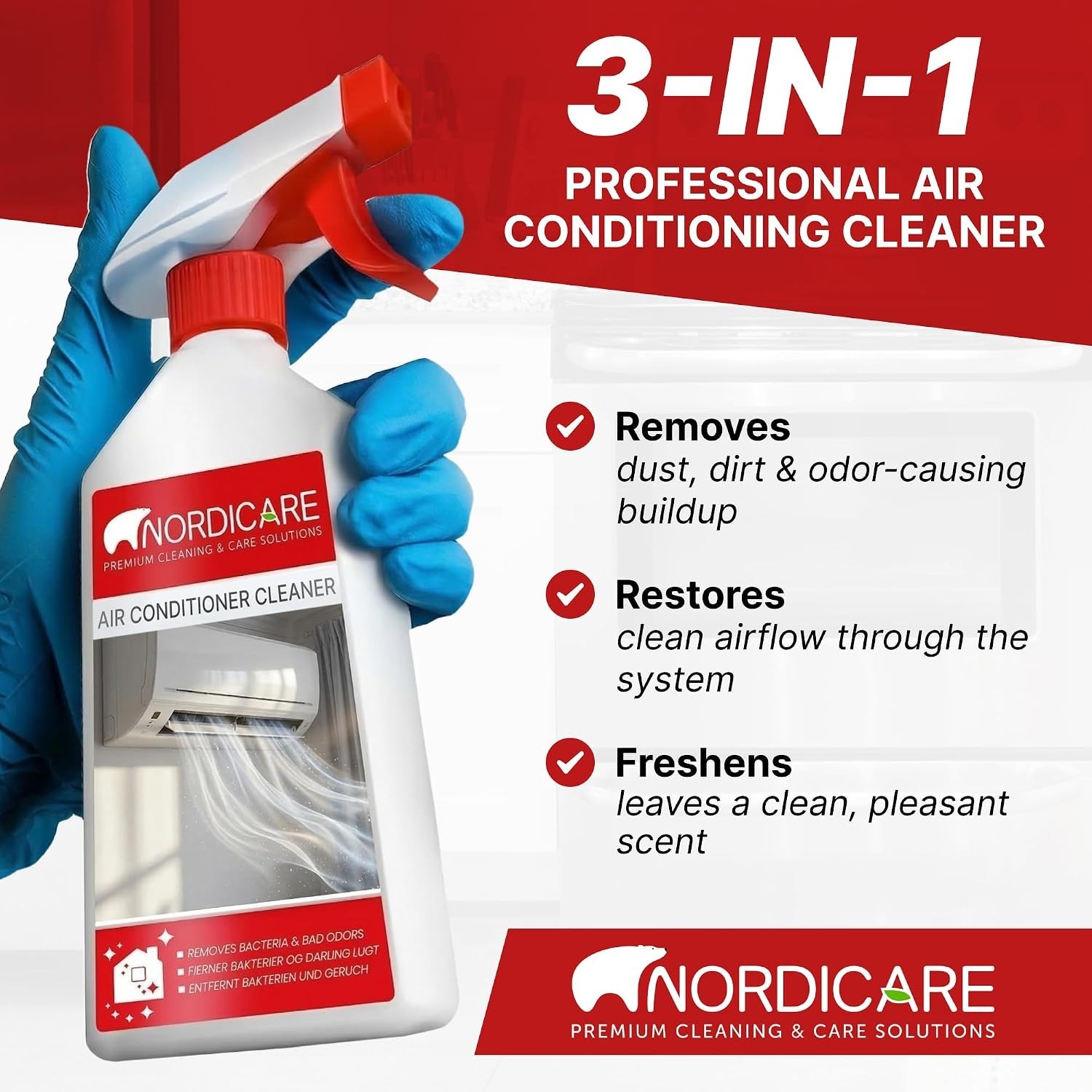 17.6oz Air Conditioner Cleaner Spray – Easy Application for Cleaner Air