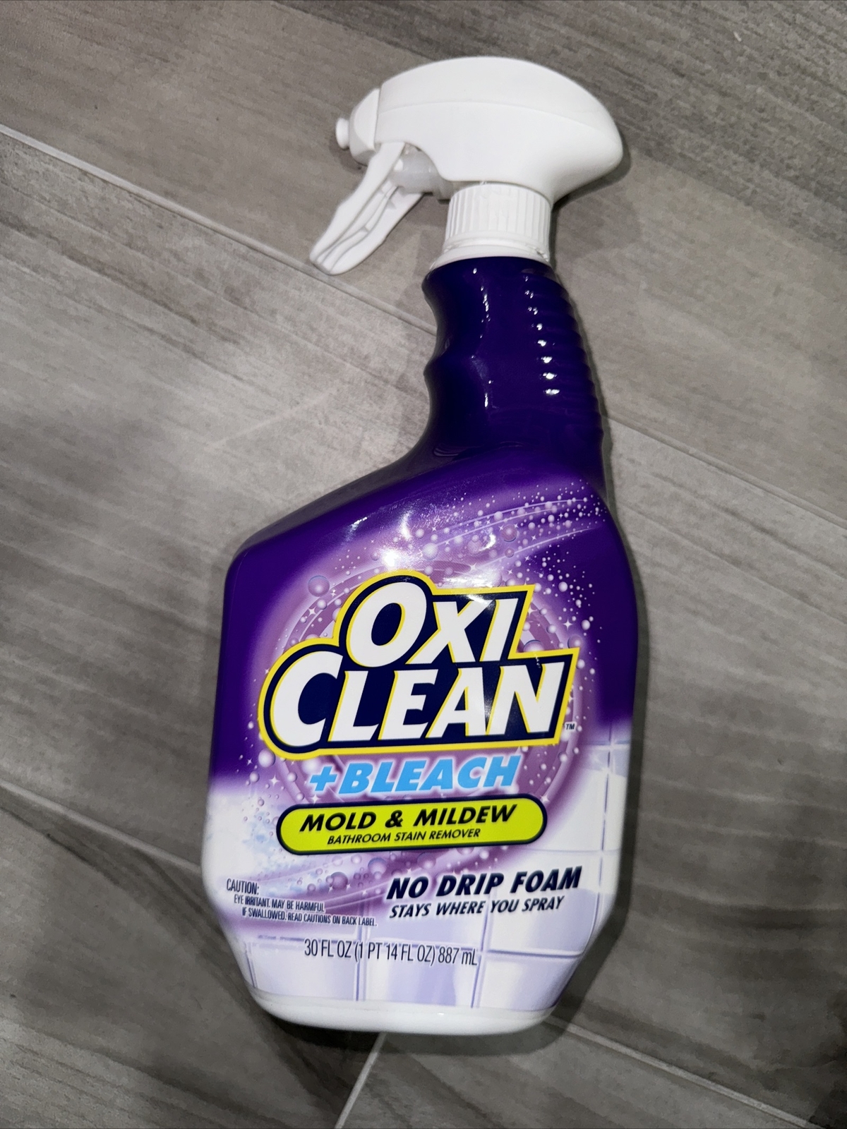 LOT OF 8 Oxyclean + Bleach Mold Mildew Bathroom Stain Remover No Drip Foam 30 Fl