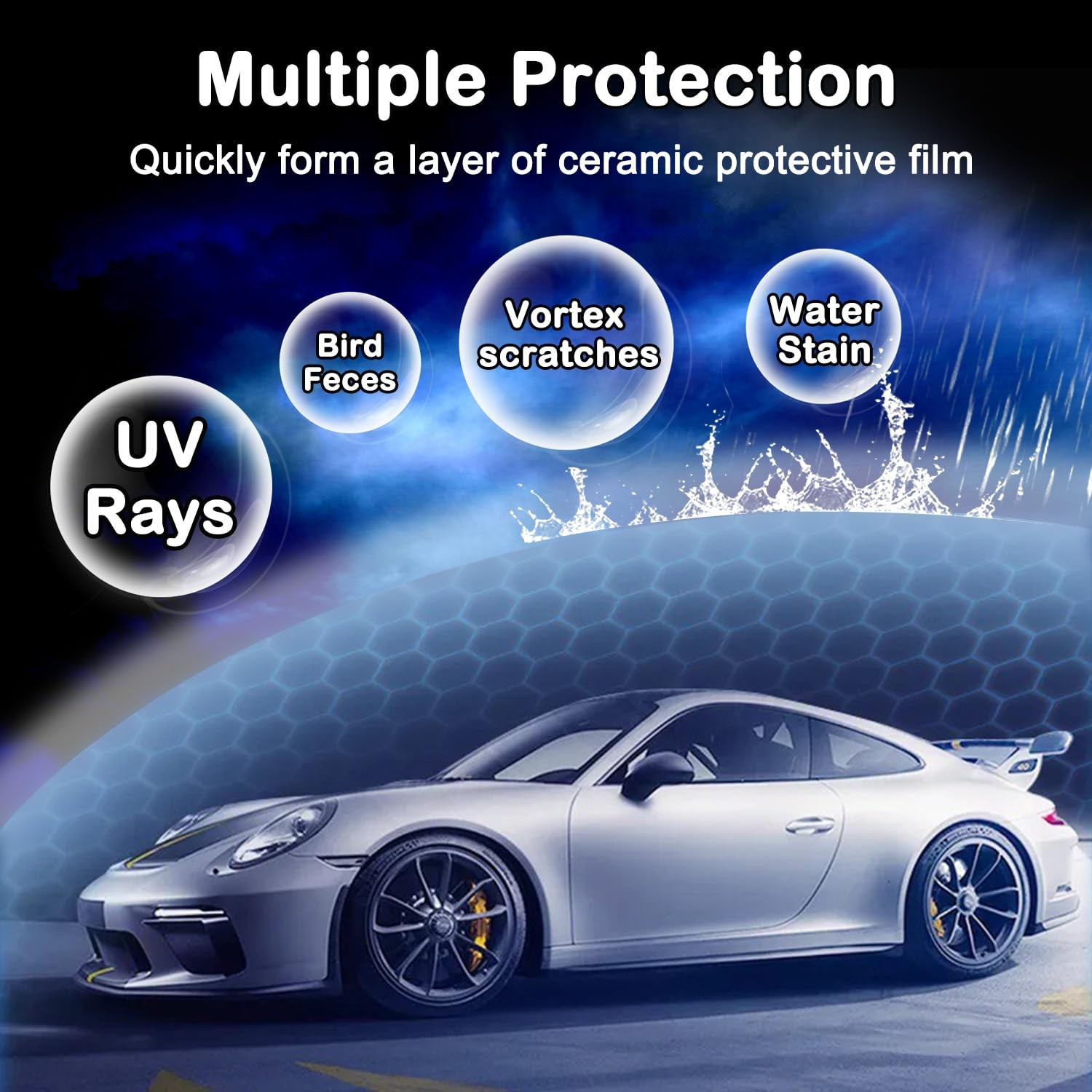 Quick Effect Coating Agent, Ceramic Coating Spray for Car Wax Polish Paint Sc…