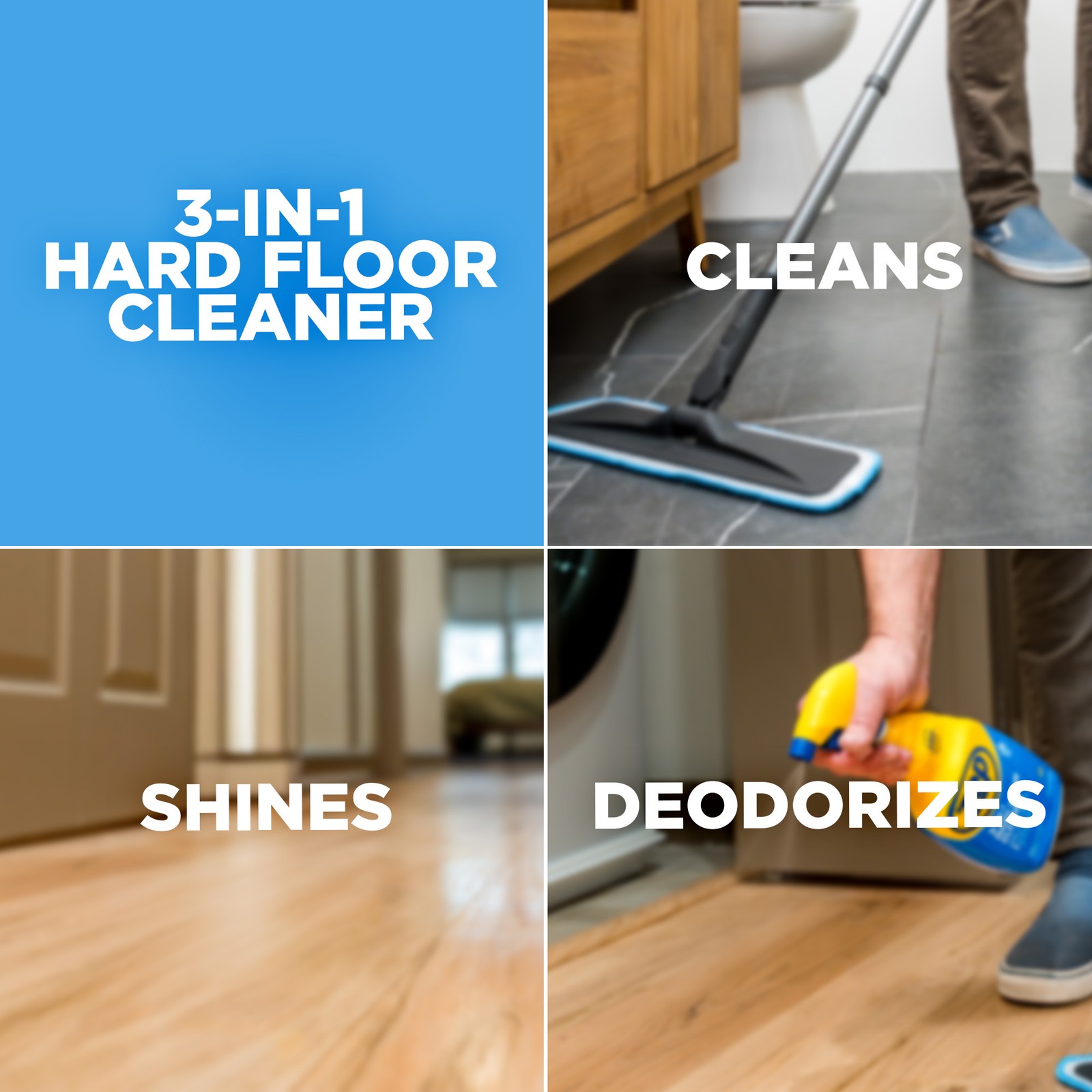 Zep 3-in-1 Hard Floor Cleaner, 32 oz