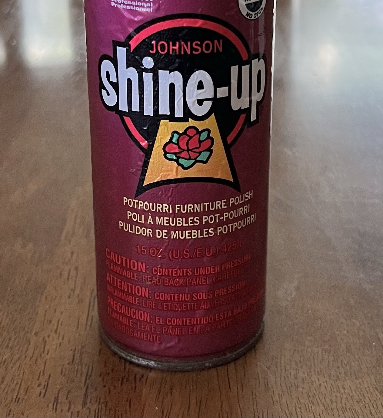 Johnson Wax Professional Shine up Potpourri Furniture Polish Spray PARTIAL