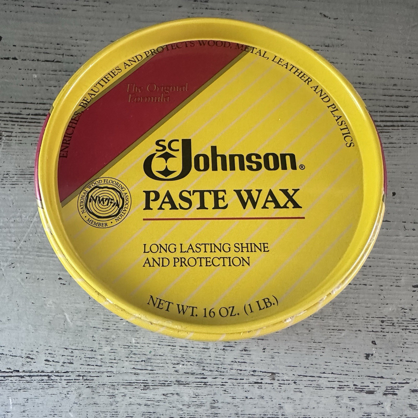 SC Johnson Paste Wax The Original Formula Discontinued Used Almost Full