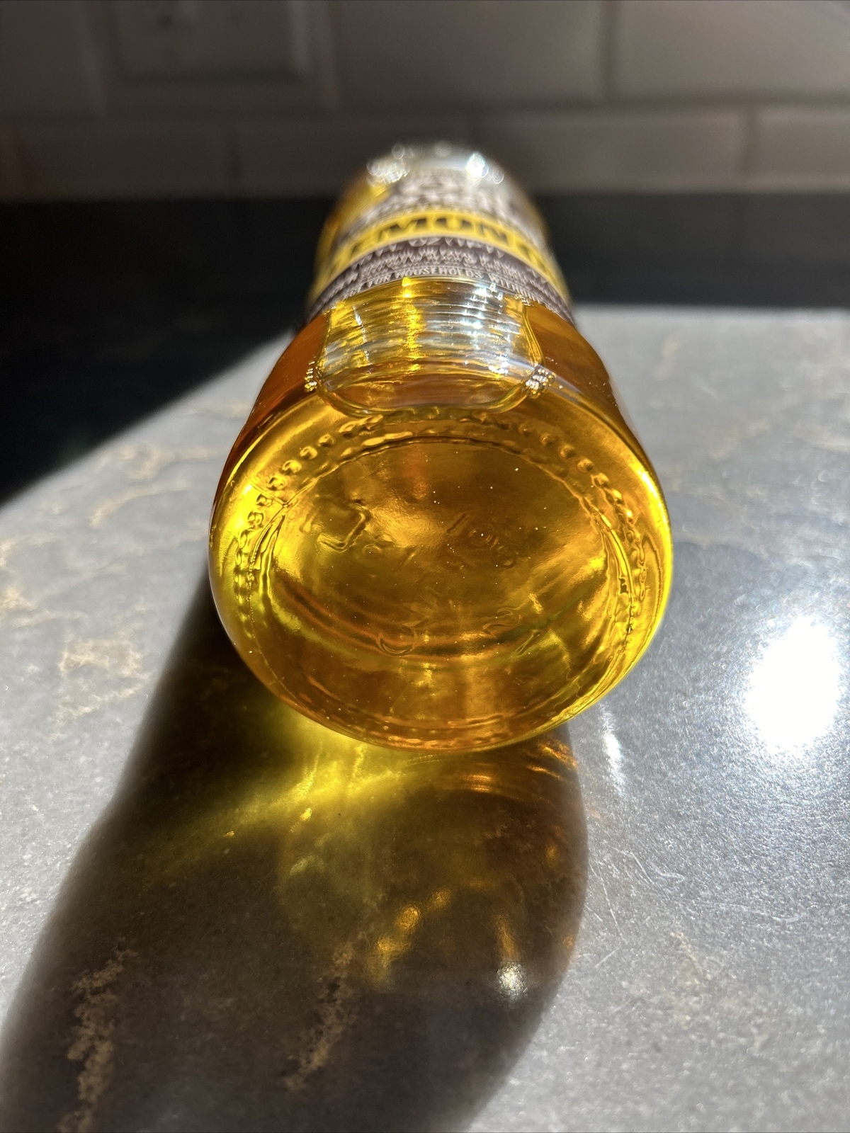 Old English Lemon Oil Furniture Polish FULL 16 Oz GLASS Bottle Vtg NEW PROP