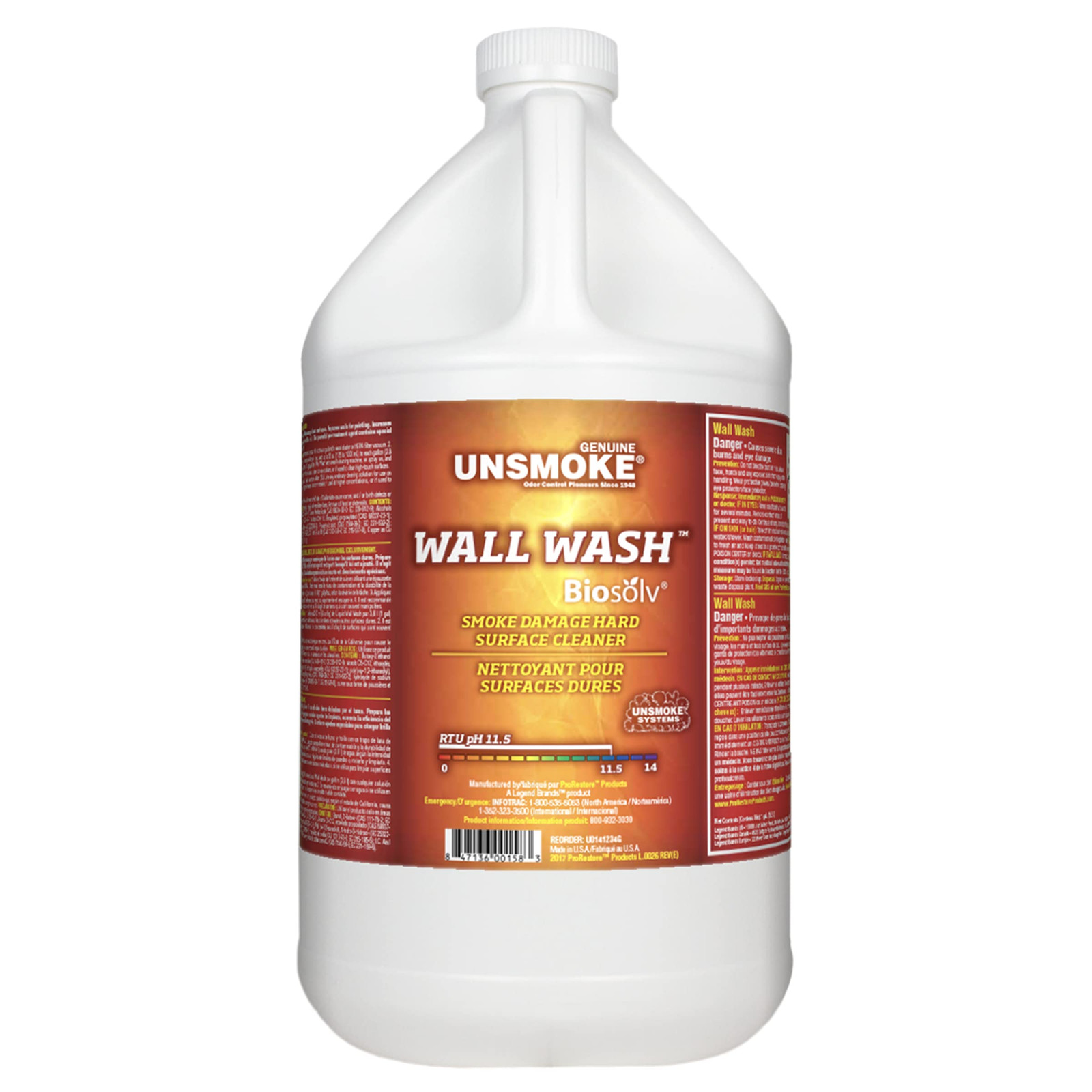 Unsmoke Wall Wash with Biosolv Multipurpose Degreaser for Walls and Smoke Dam…