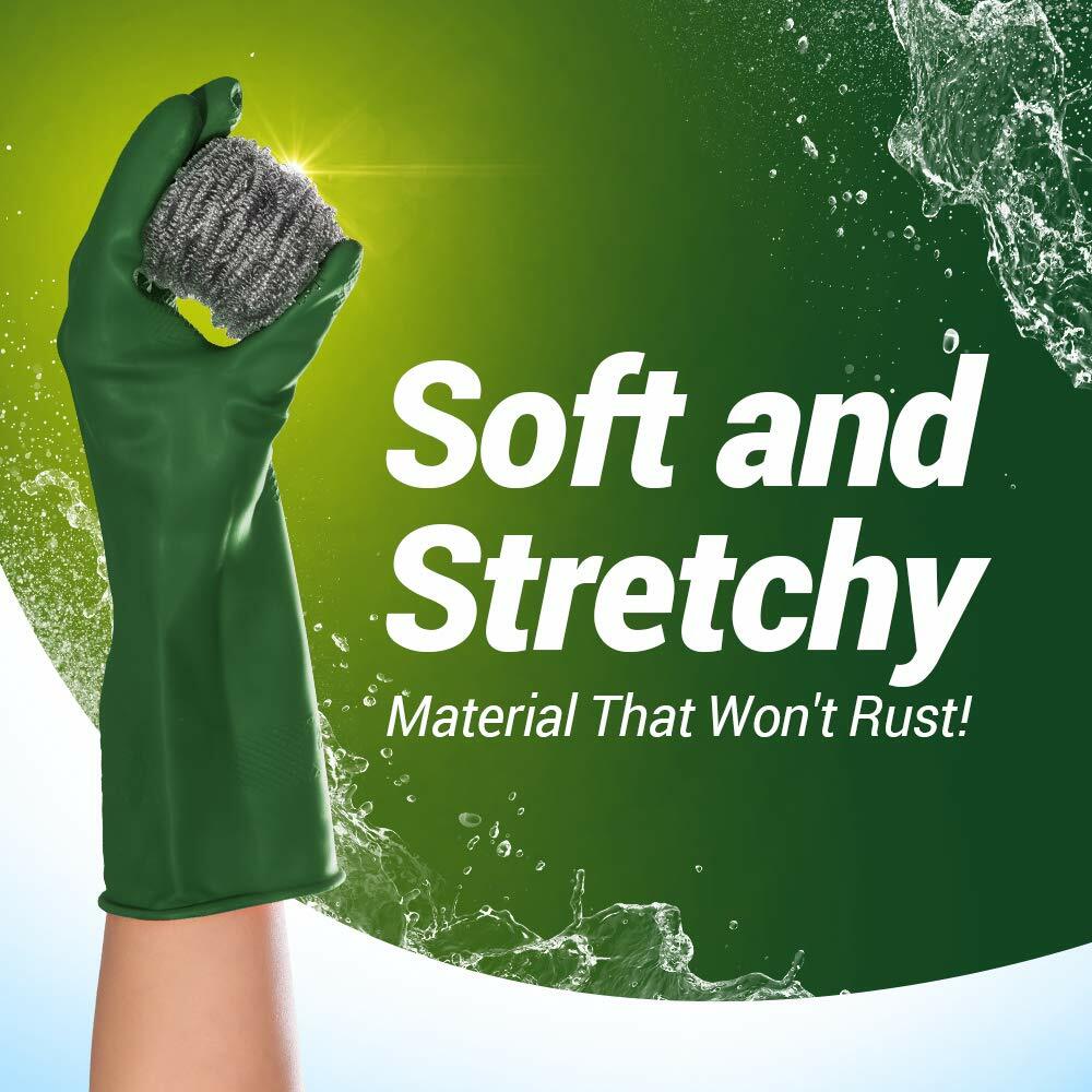 Fuller Brush Heavy Duty Stainless Steel Scrubbing Scour Sponges Scrubber 3Pack