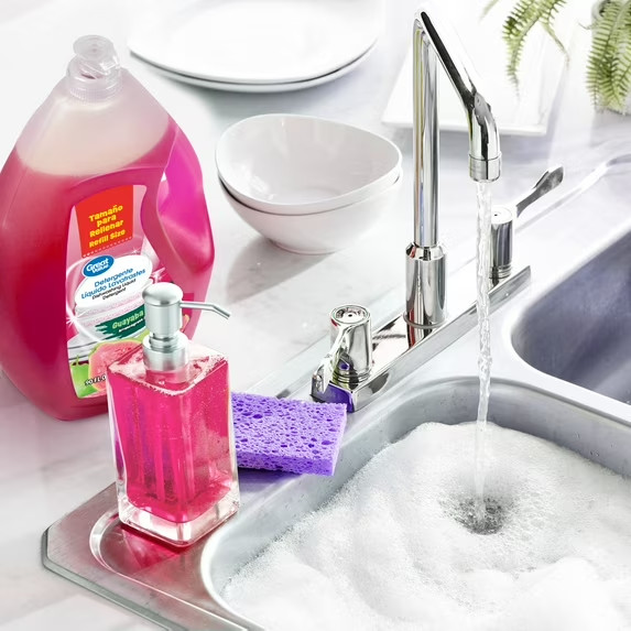 Great Value Dish Washing Liquid Detergent, Guava, 90 fl oz