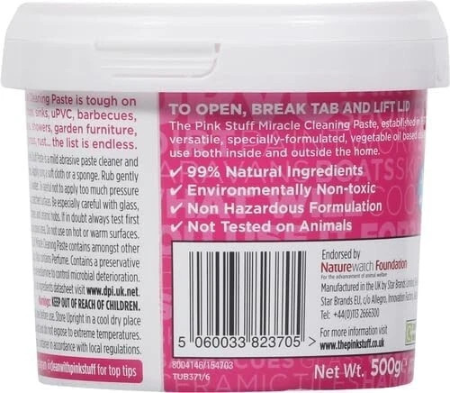 Stardrops The Pink Stuff, Miracle Cleaning Paste, All-Purpose Cleaner, 17.63 oz