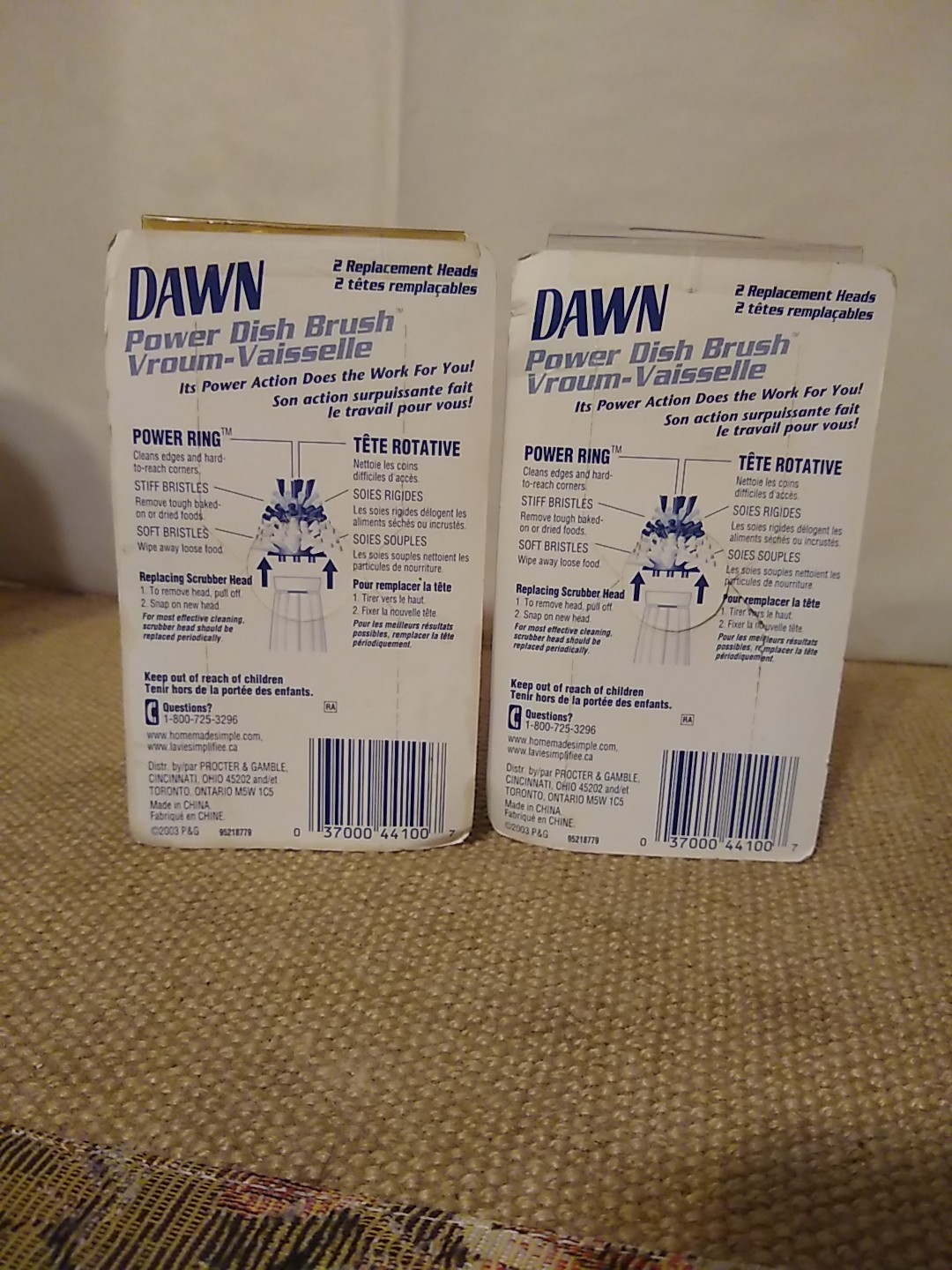New – 3 Dawn Power Dish Brush Heads Replacement Refills 2 Packs = 6 total