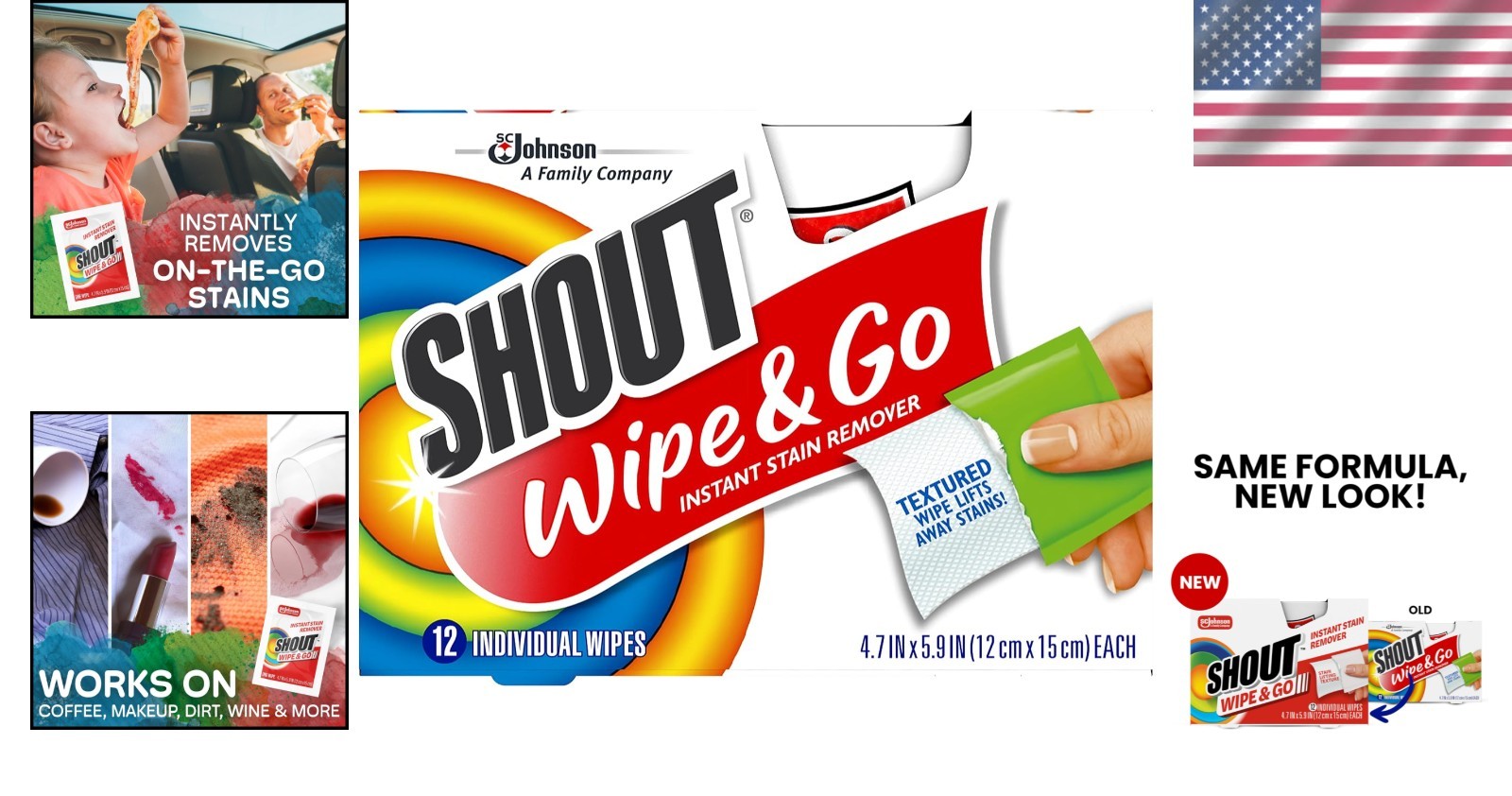 Portable Stain Removing Wipes – Dye-Free & Fragrance-Free, Perfect for Travel