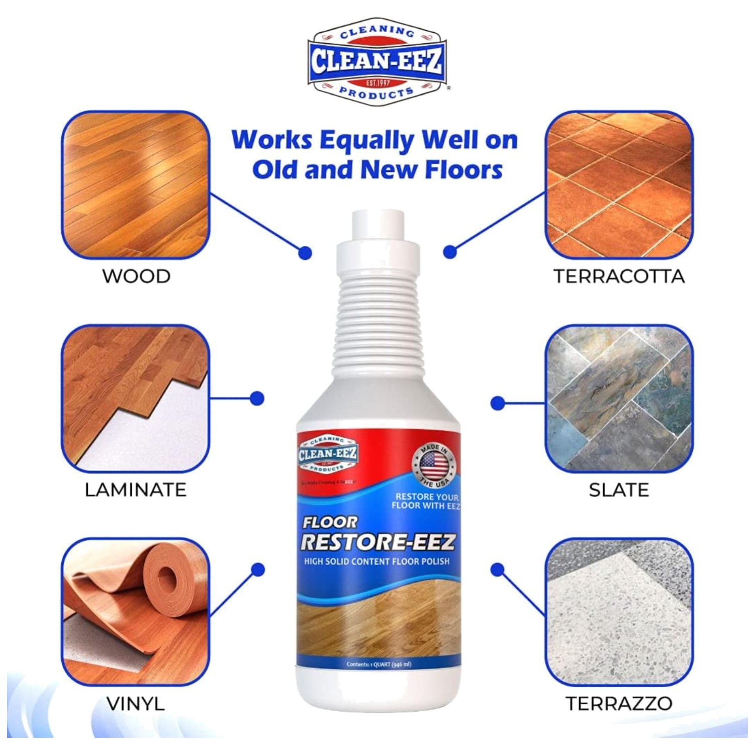 Restores Floors with Restore-eez – American-Made Quality