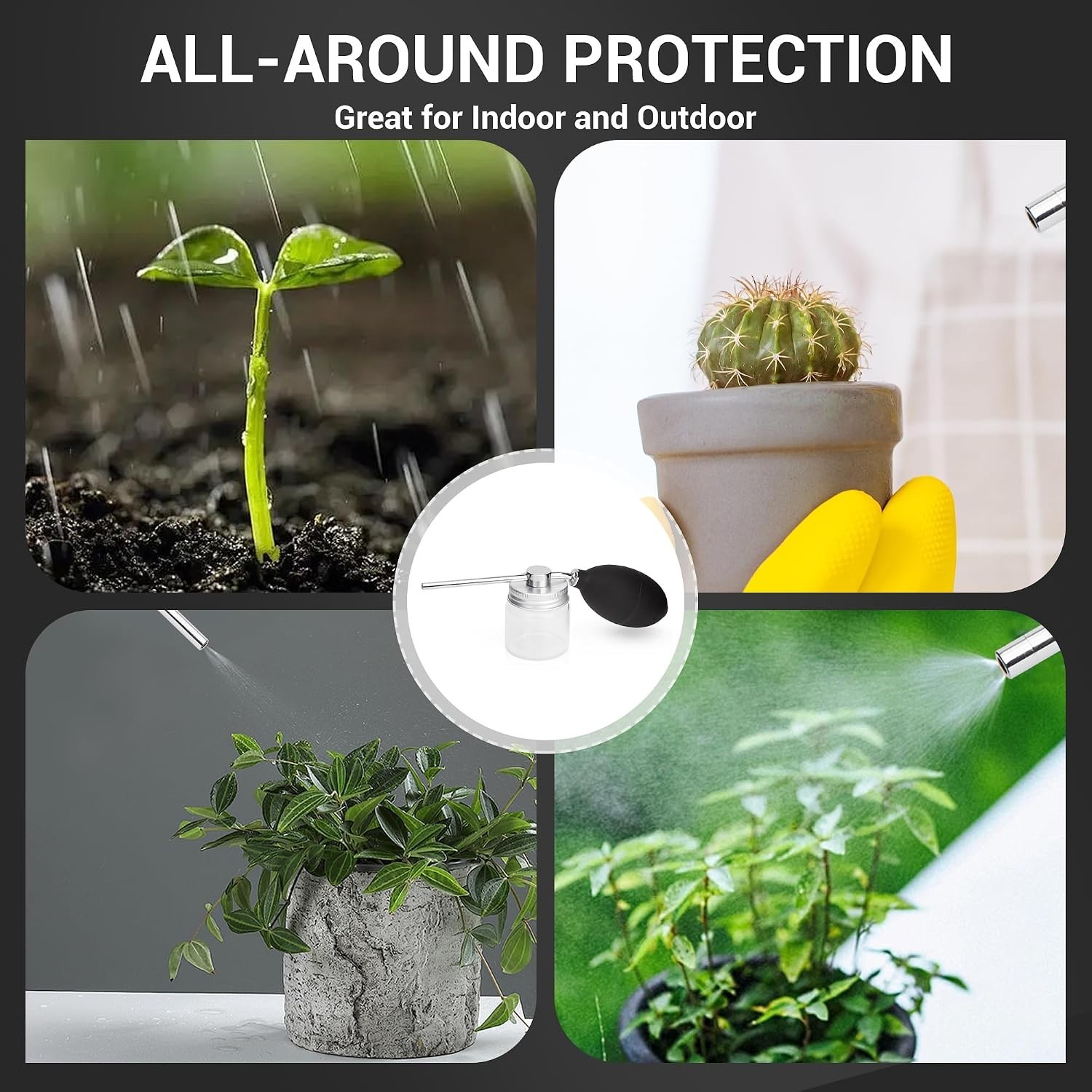 Diatomaceous Earth Powder Duster with Air Mixing for Precise Application