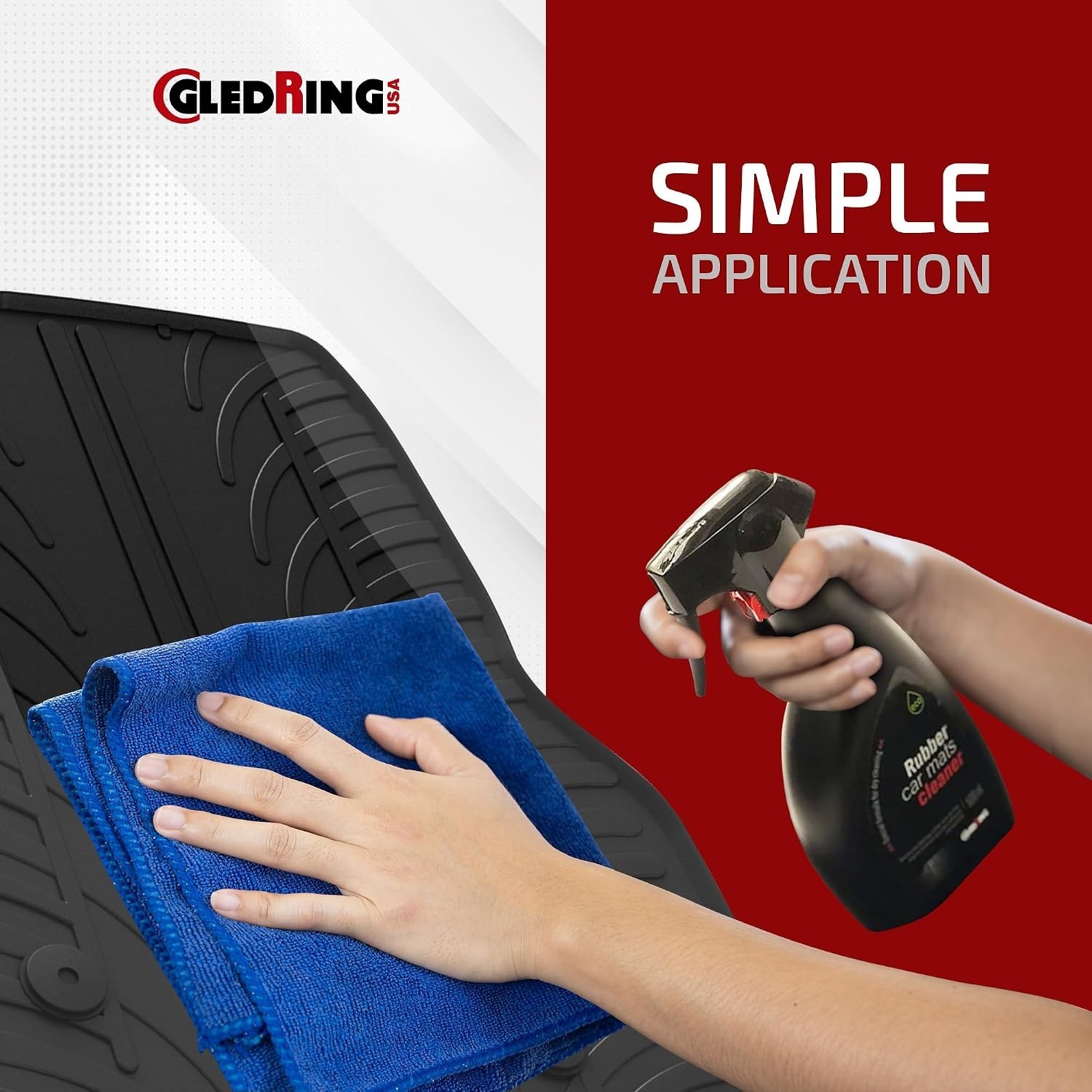 Rubber Car Mats Dry Wash Cleaner – Rubber Floor Mat Cleaner, Enviornment Frie…