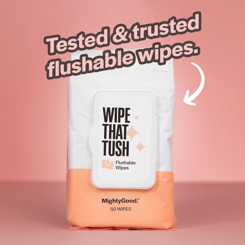 Flushable Wipes Hypoallergenic Aloe Infused Septic Safe 150 Count 3 Pack New