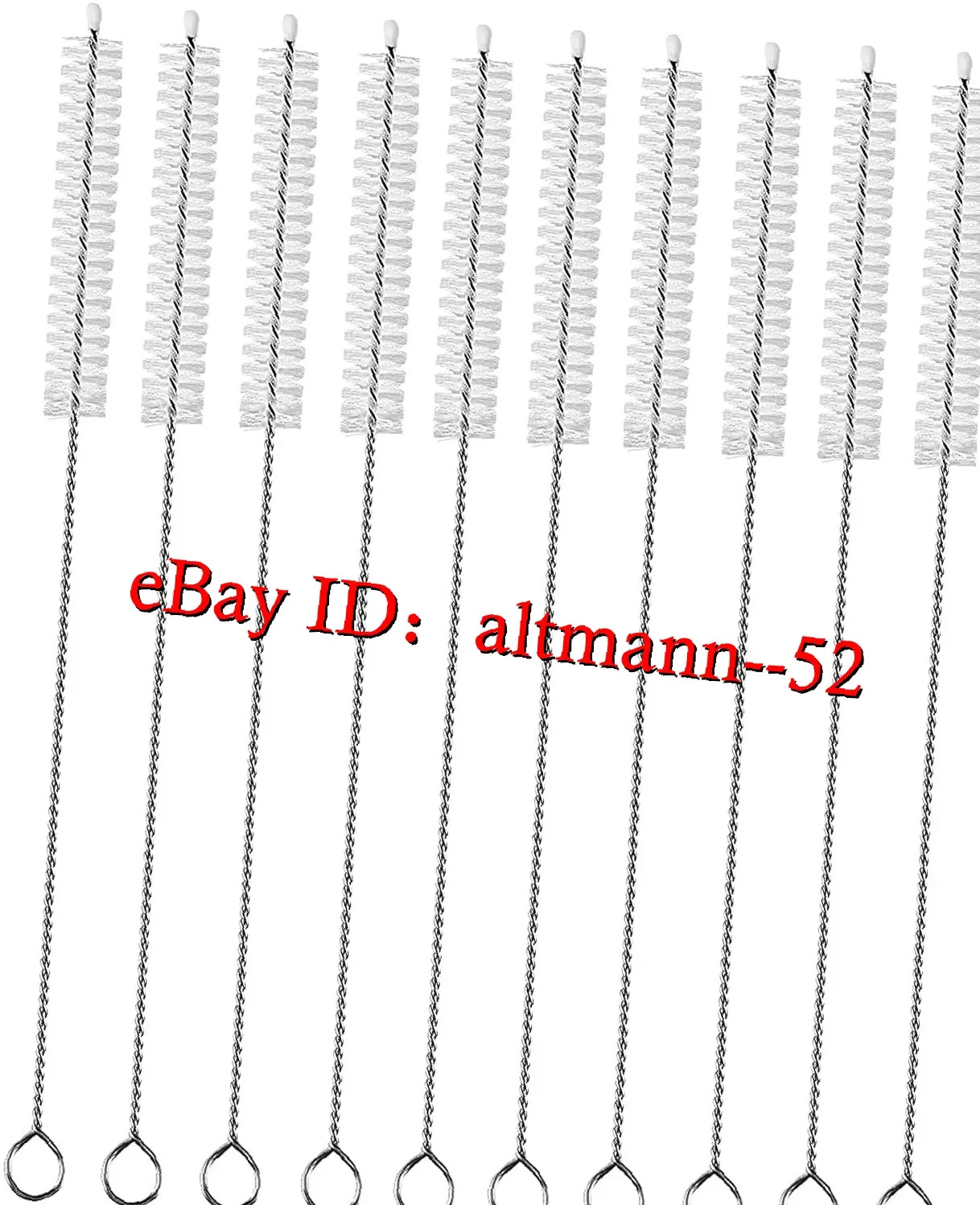 12″ Straw Cleaner Brush 10 Pack, Extra Long 12mm Wide Pipe Cleaners for Bottles