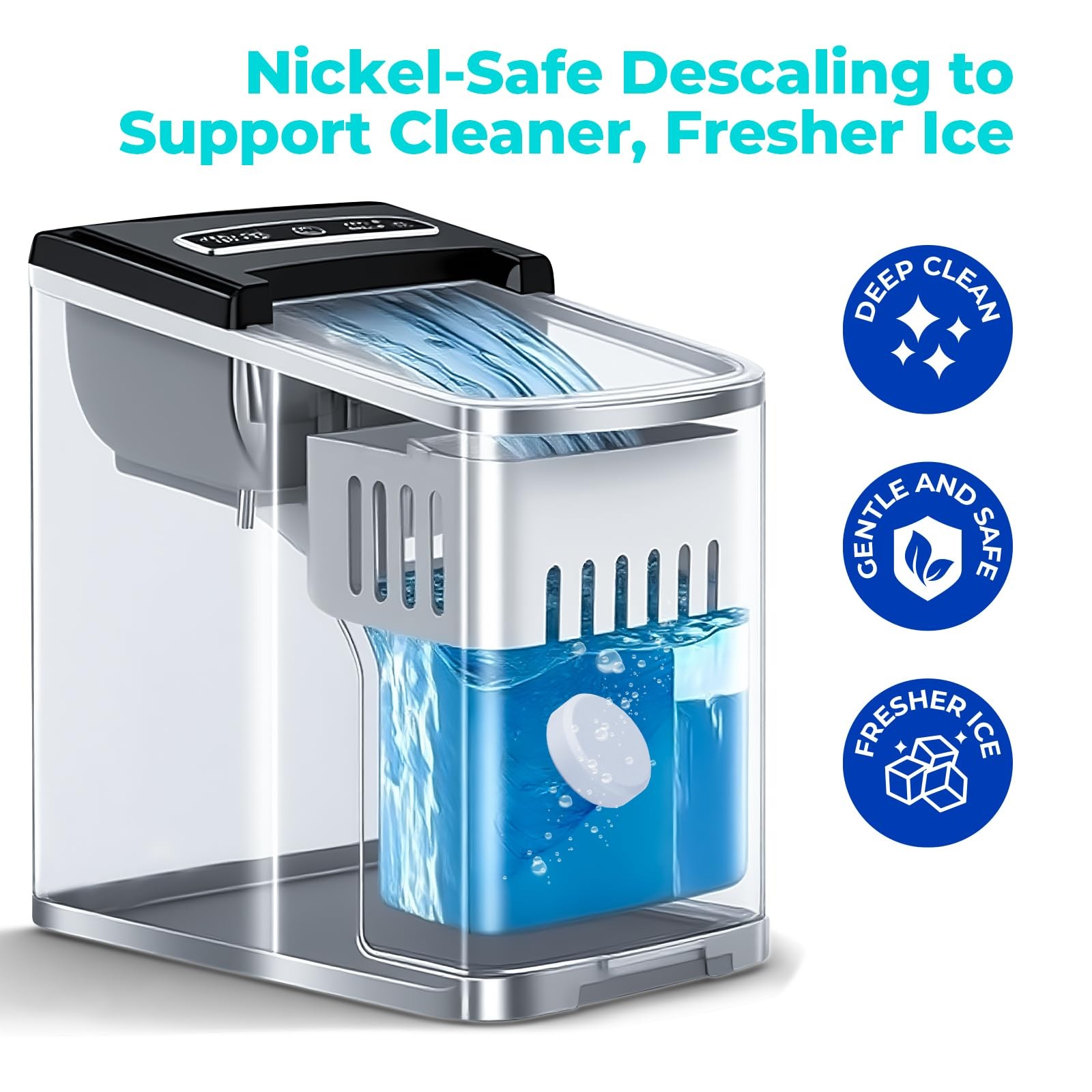 Ice Machine Cleaner (36 Pack), Ice Machine Descaler, Nickel Safe Cleaner and …