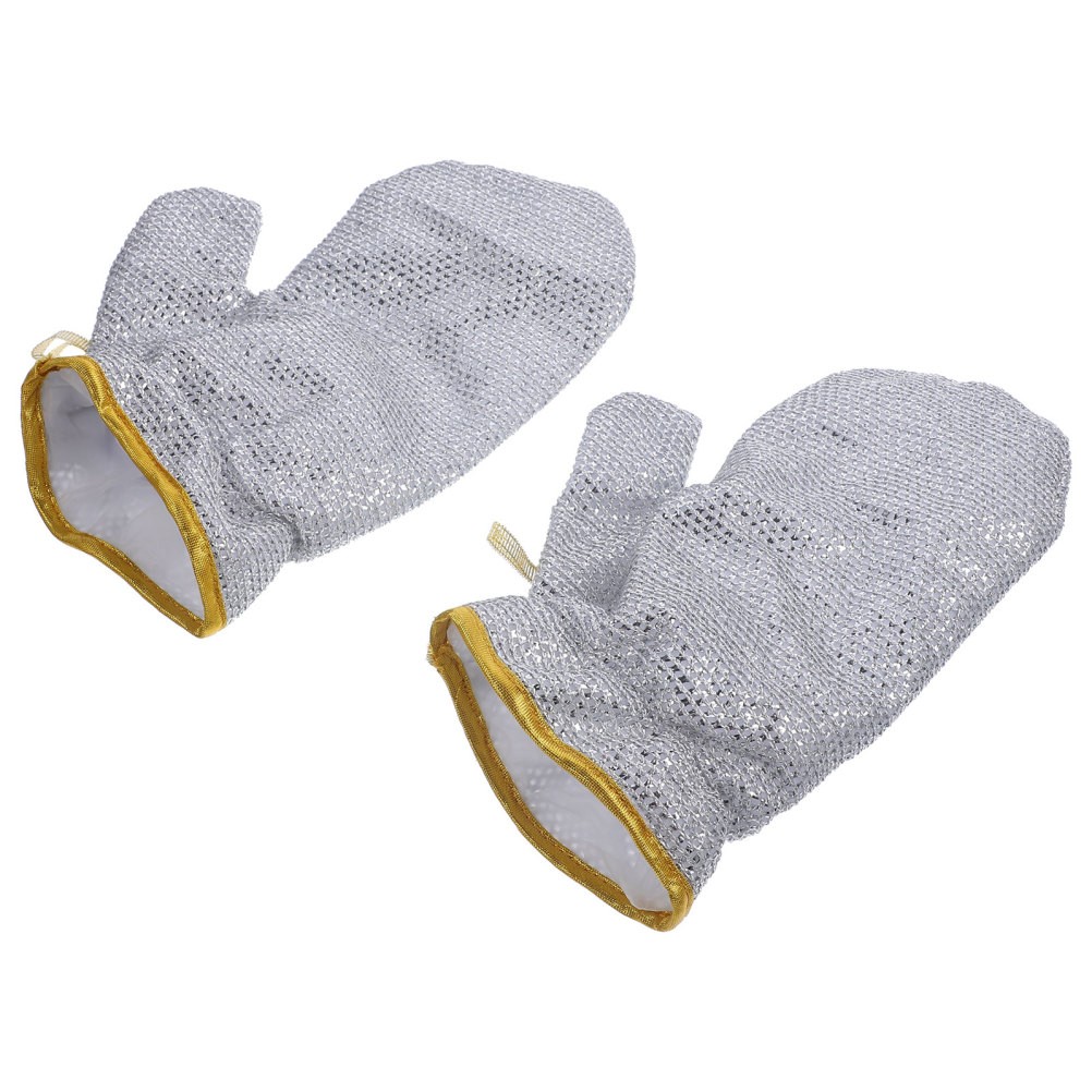 Bamboo Fiber Dishwashing Gloves Heat Resistant Kitchen Household Cleaning Gloves