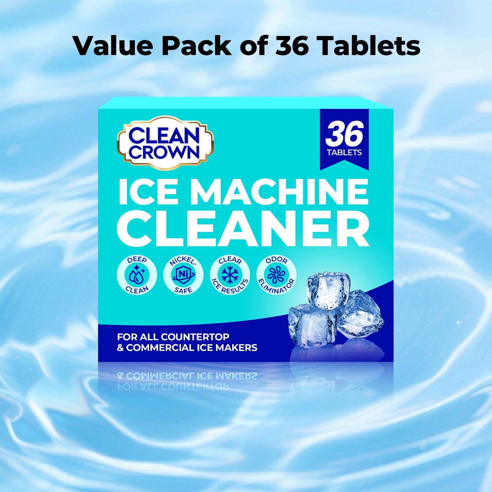 Ice Machine Cleaner (36 Pack), Ice Machine Descaler, Nickel Safe Cleaner and …