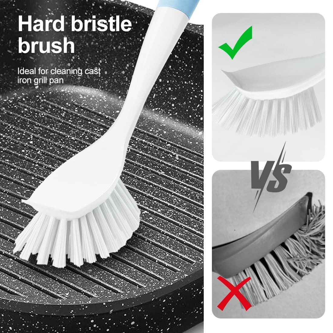 Kitchen Diffusion Scrub Brush for Cleaning Dishes Pots Pan Sink and Bathroom …