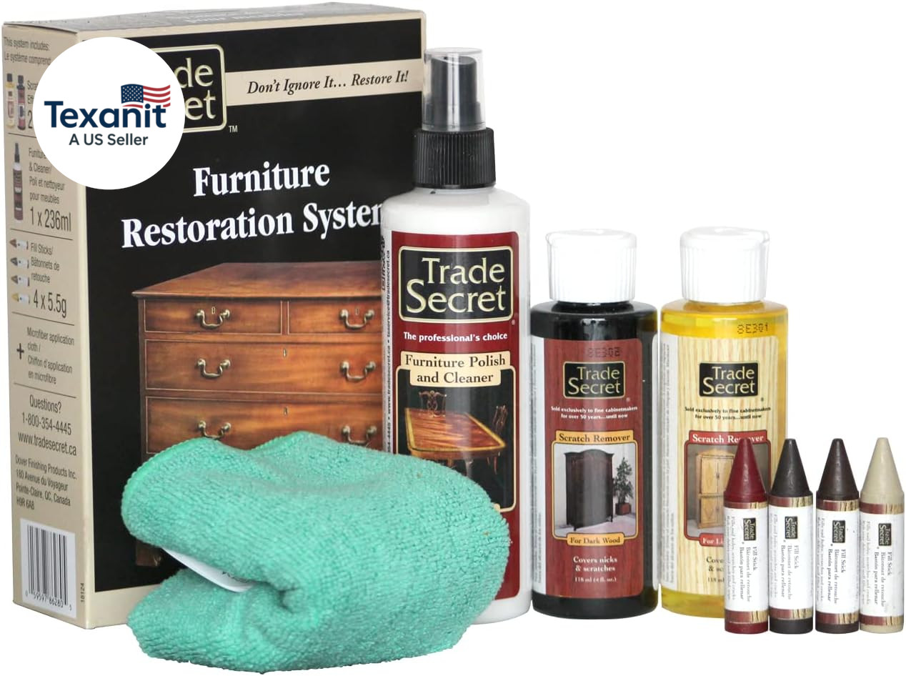 Complete Wood Furniture & Floor Restoration Kit – Scratch Repair and Polish Syst