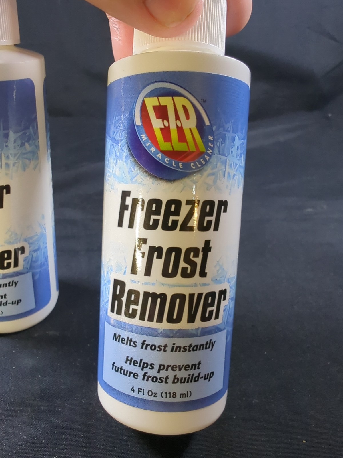 Lot of 2 EZR Miracle Cleaner Freezer Frost Remover W 2 Sprayer Noz 4 fl oz each