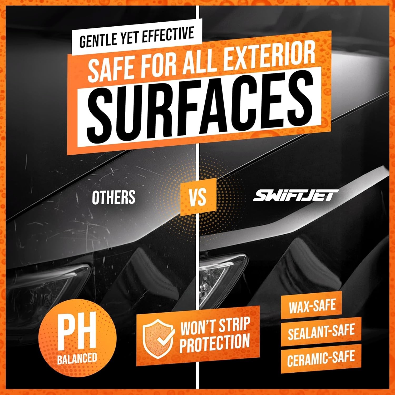 Orange Foam Car Wash Soap – pH Balanced Super Soapy Shampoo & Surface Cleaner…