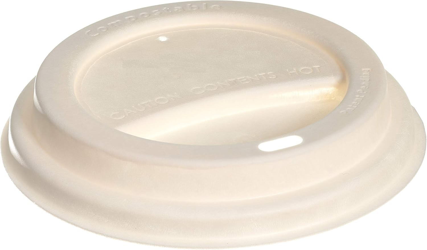 EcoQuality Disposable Fiber Coffee Cup Dome Lids for Coffee & Tea Cups – 100%