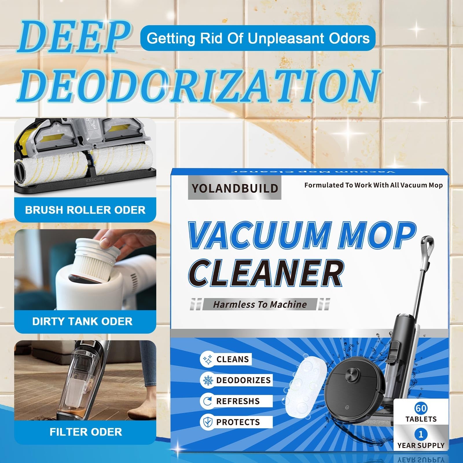 Floor Cleaning Solution ,with Tineco, Deep Cleans for Multiple Hard Floors, S…
