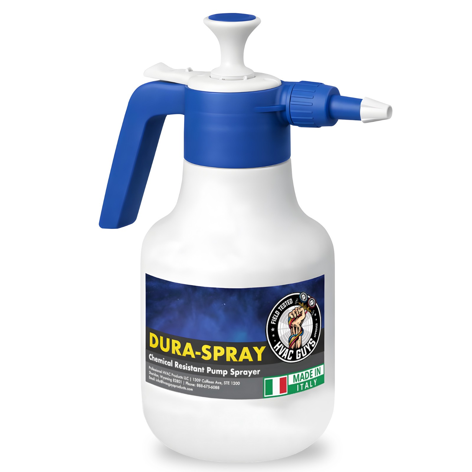 HVAC Guys Dura-Spray Coil Cleaner Pump Sprayer | Handheld Chemical Pump Sprayer