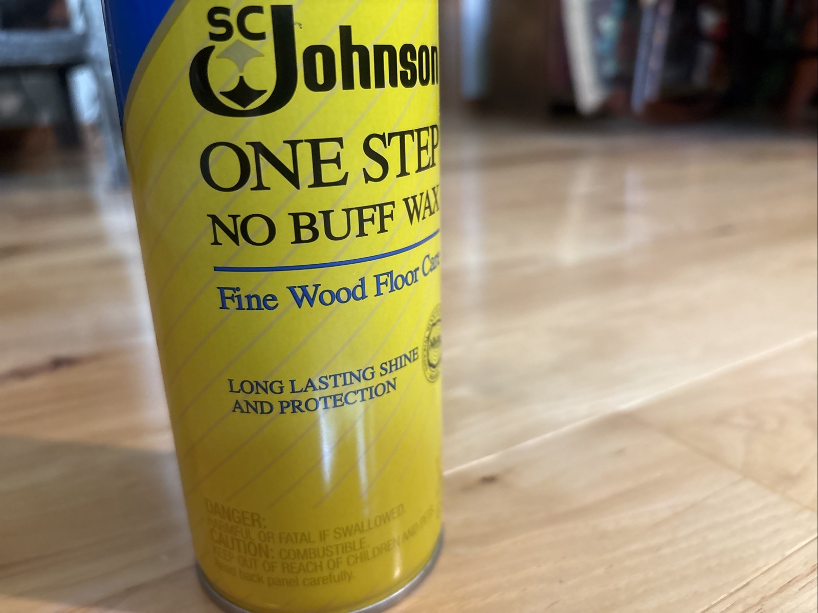 SC Johnson One Step No Buff Wax Fine Wood Floor Care 22Oz Discontinued. Full