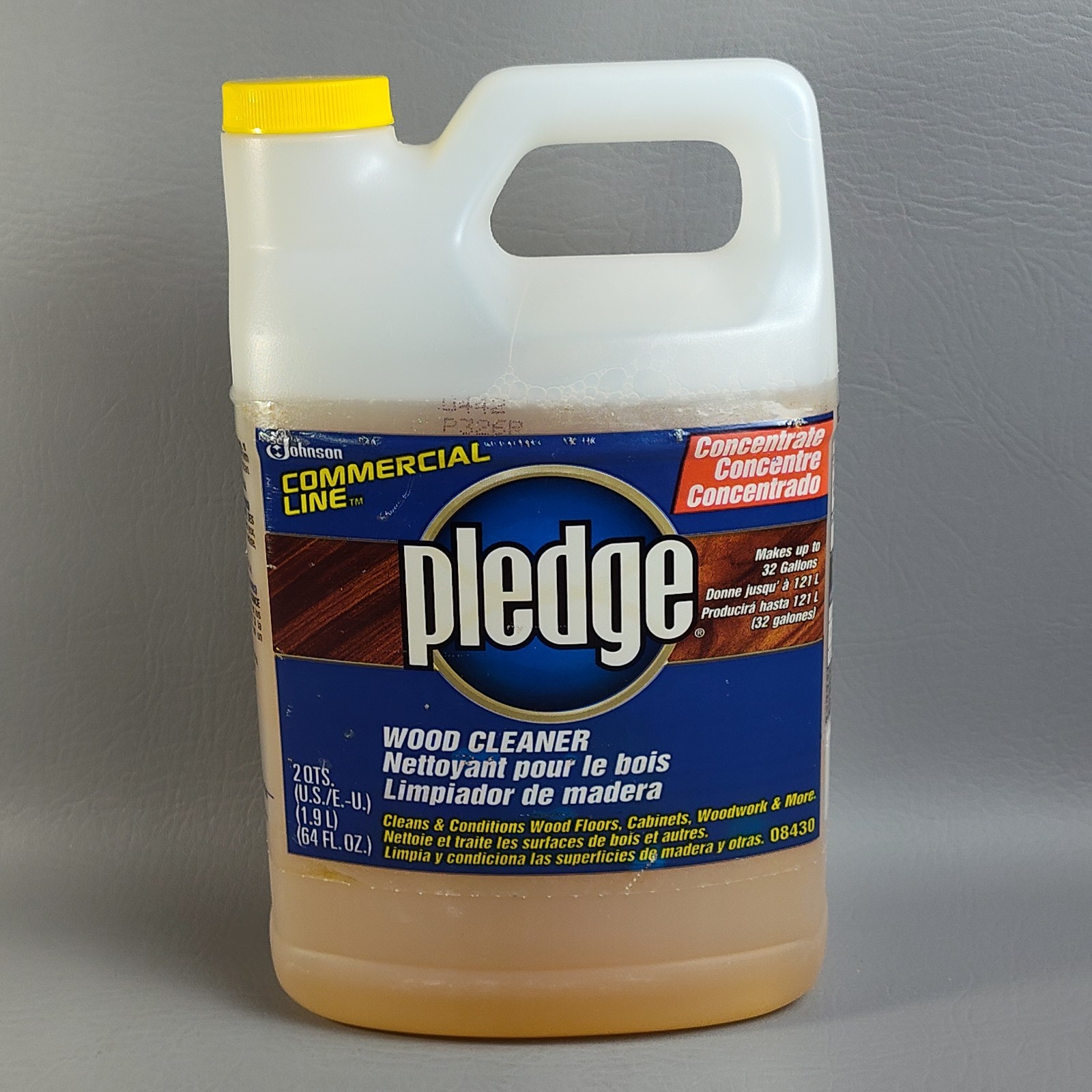 Vintage Pledge Commercial Line Wood Floor Cleaner Concentrate 64 oz. 1998 RARE