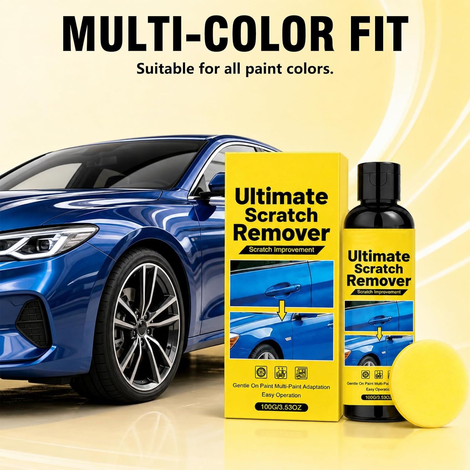 2PCS Nano polix Car Scratch Remover & Polishing Kit, Scratch Remover Kit, Quick
