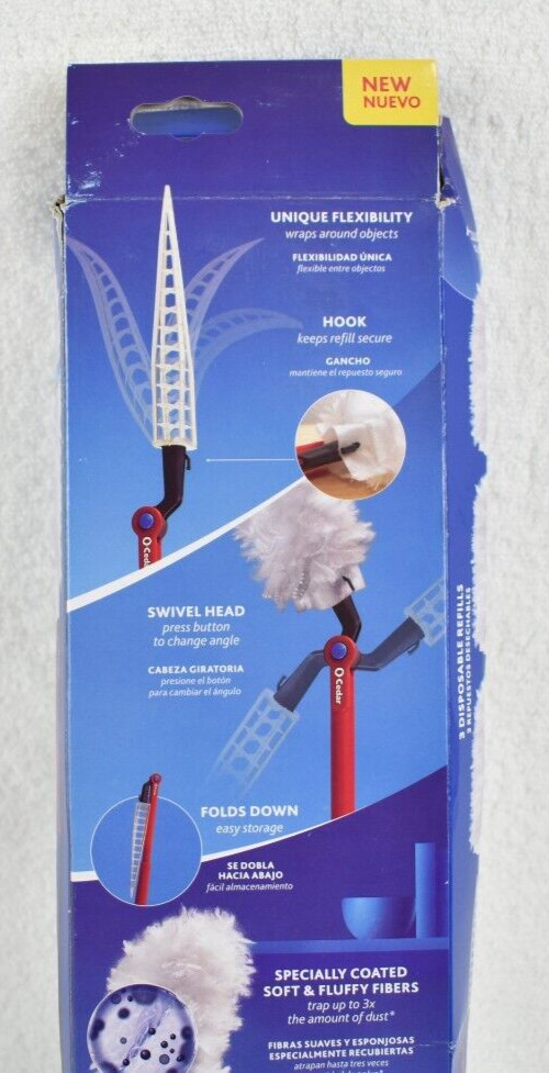 O-Cedar Flex & Catch Heavy Duty Dusting Kit / 1 Extendable Handle / 3 Dust Pads