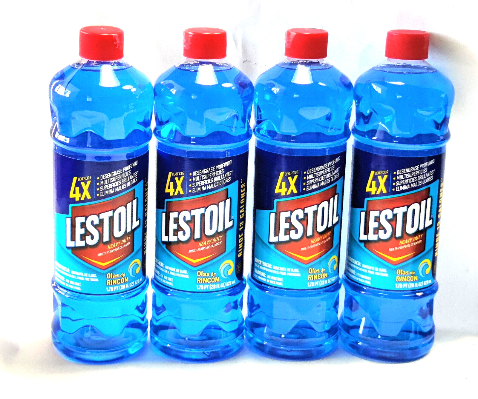 4 Lestoil Blue Fresh Ocean Energy Heavy Duty Multi-Purpose Cleaner 28oz Laundry