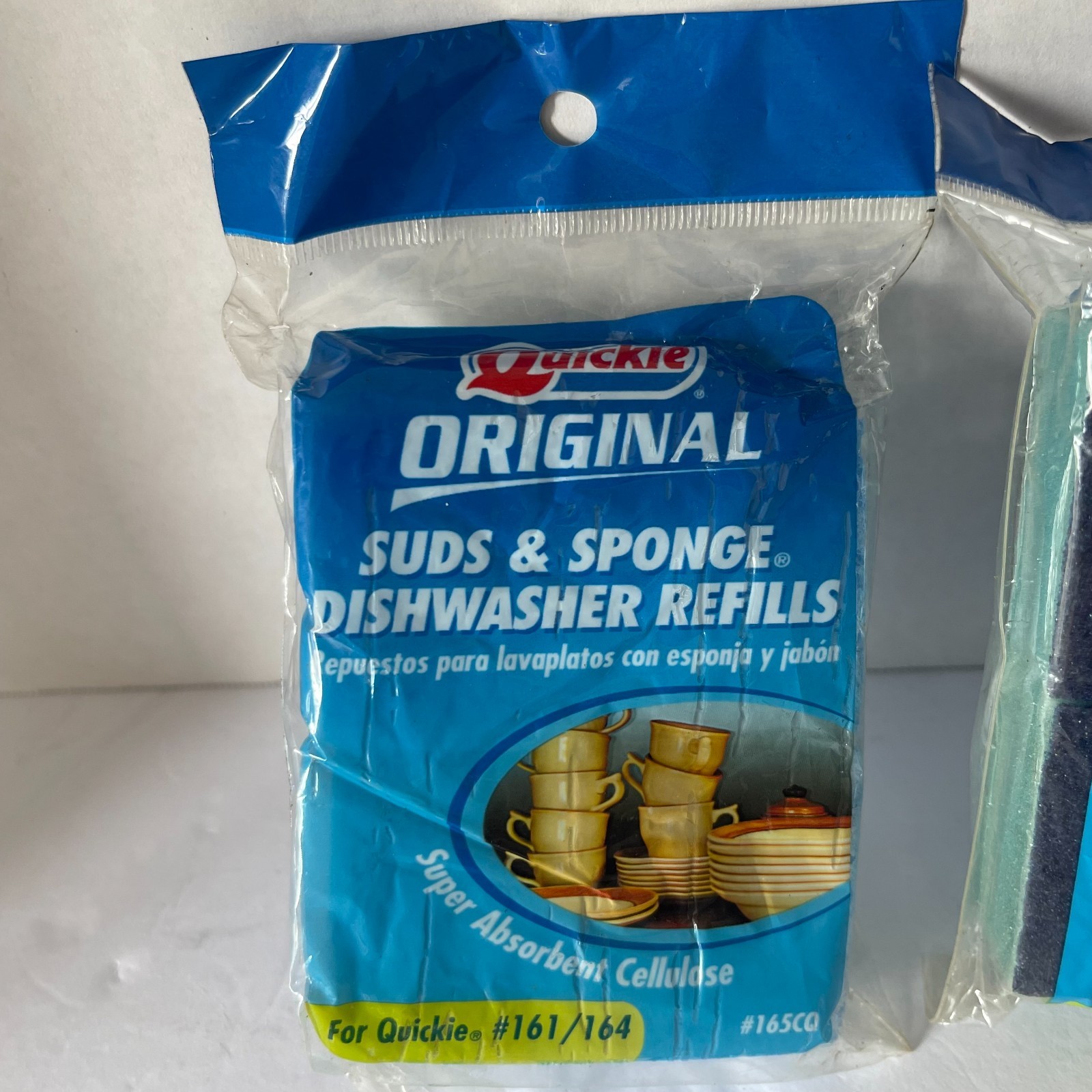 VTG 2 Packs of Quickie Original Suds & Sponge Refills Each Pack Has 2 #161/164