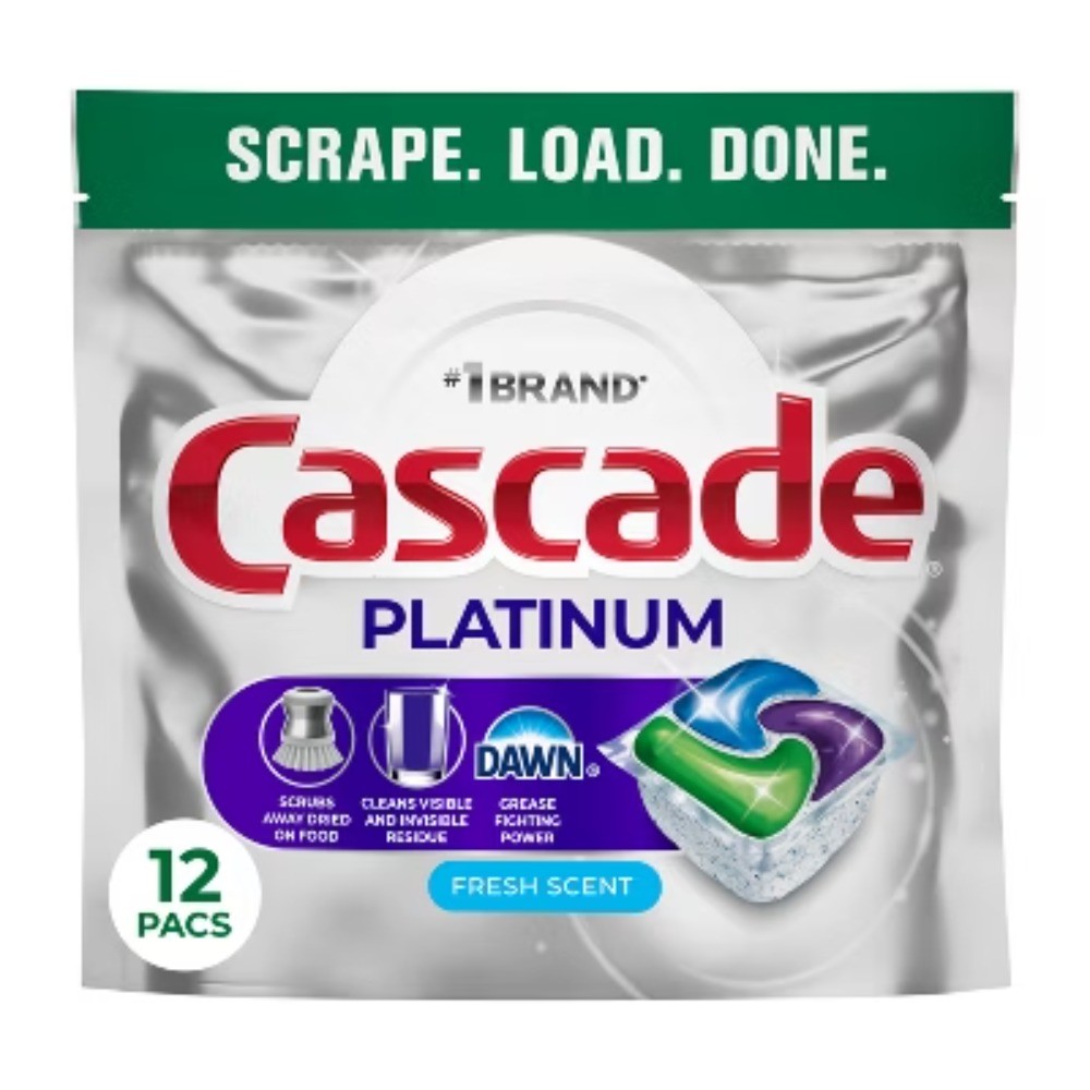 Cascade Platinum Pods Dishwasher Detergent – Fresh – 12ct