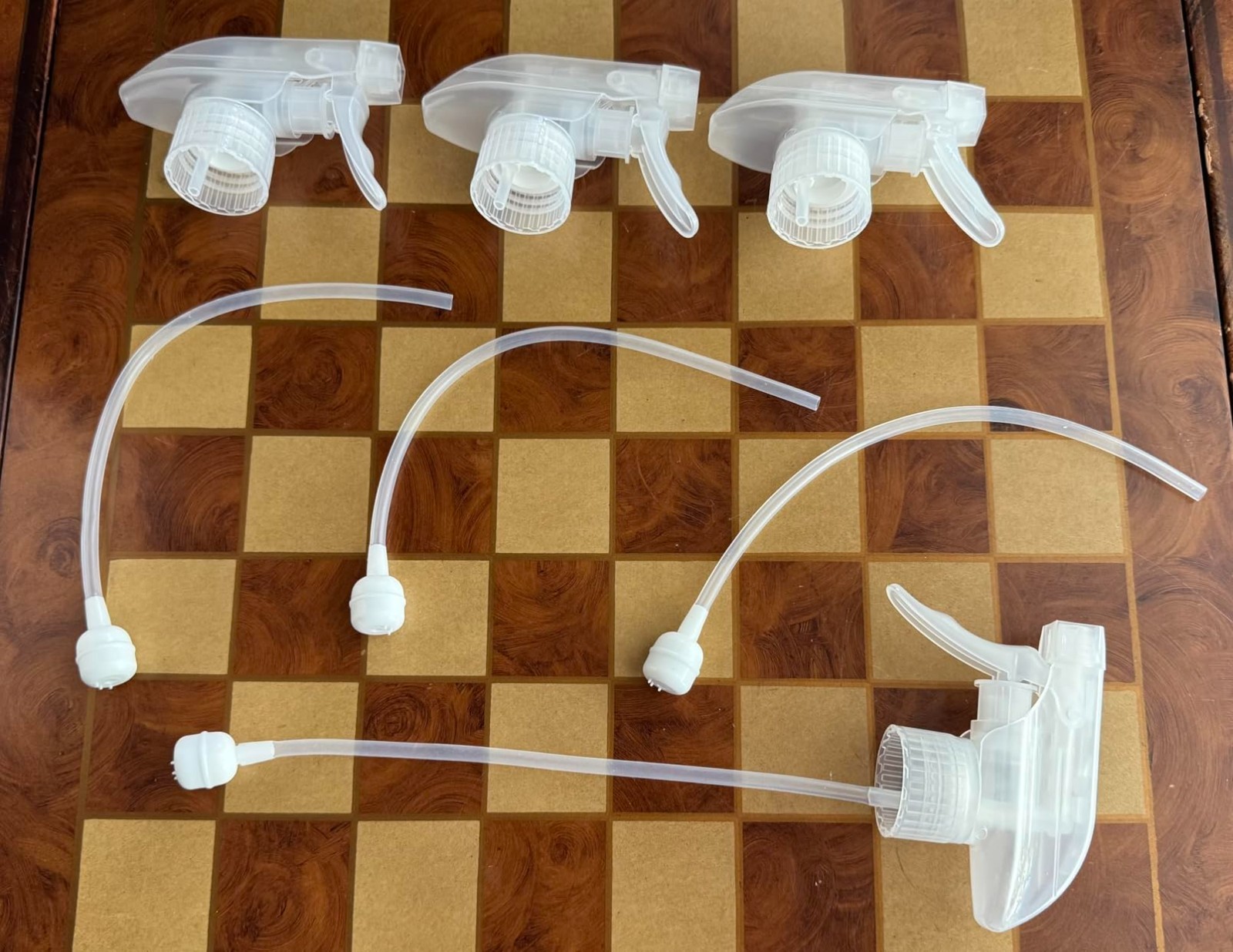 4 Pack Spray Bottle Replacement Nozzles 360 Mist Stream Tops for 8oz 16oz Glass