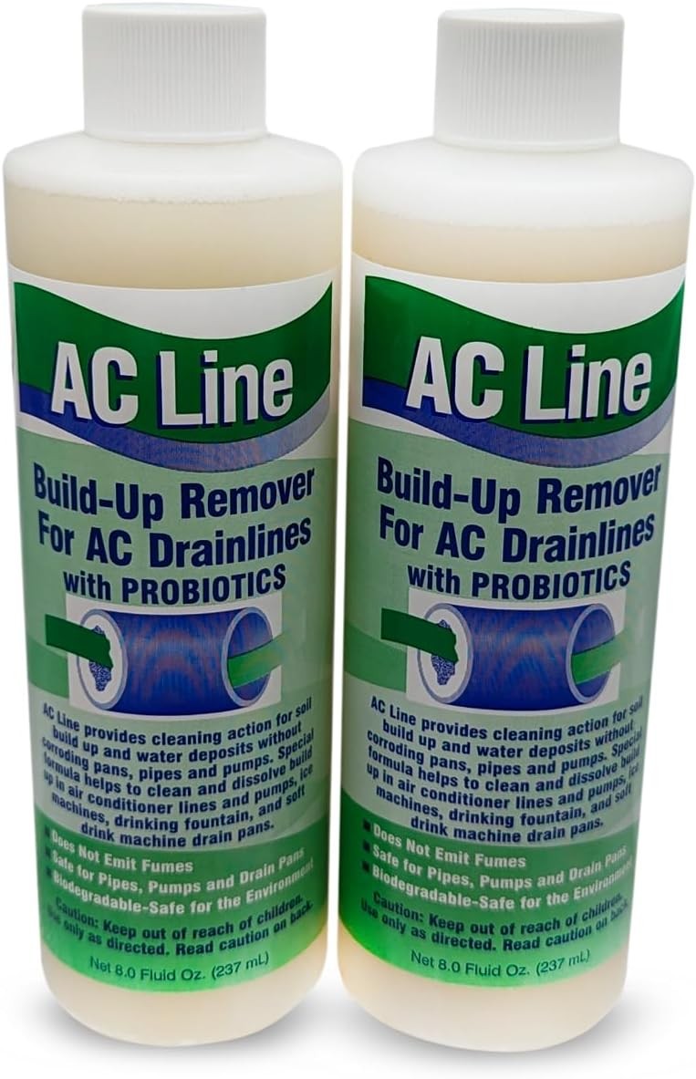 AC Drain Line Cleaner 2 Pack 6 Month Supply Cleans HVAC Condensate Lines