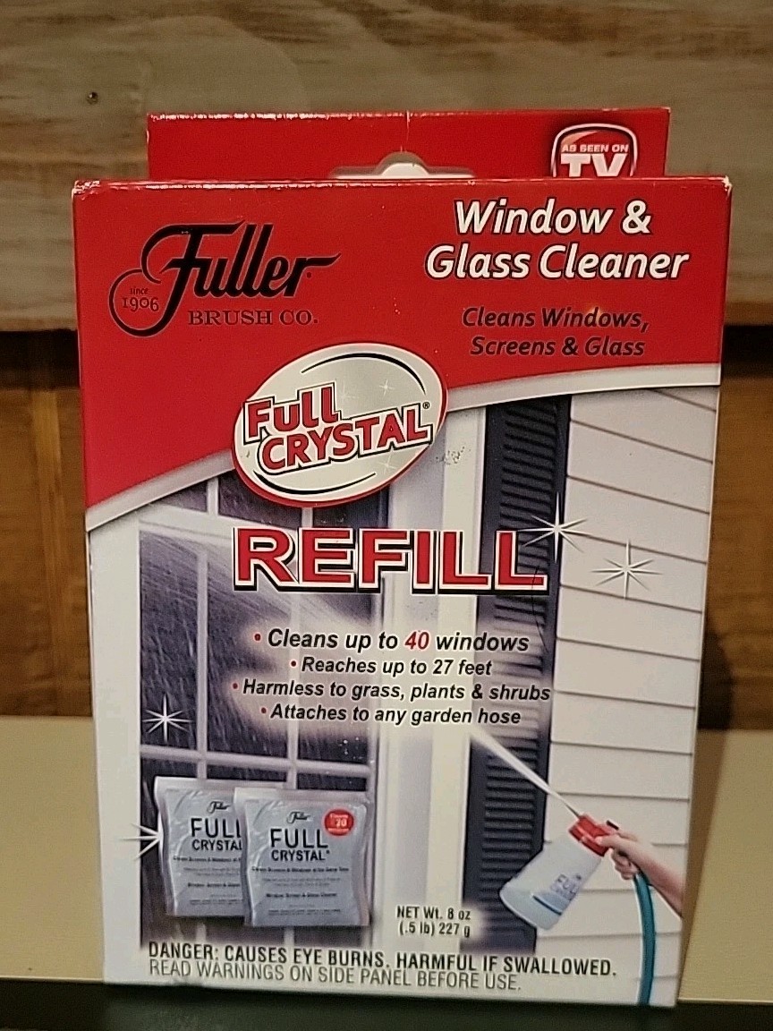 FULLER BRUSH CO. FULL CRYSTAL Window Cleaner Refills 8 oz. Total New