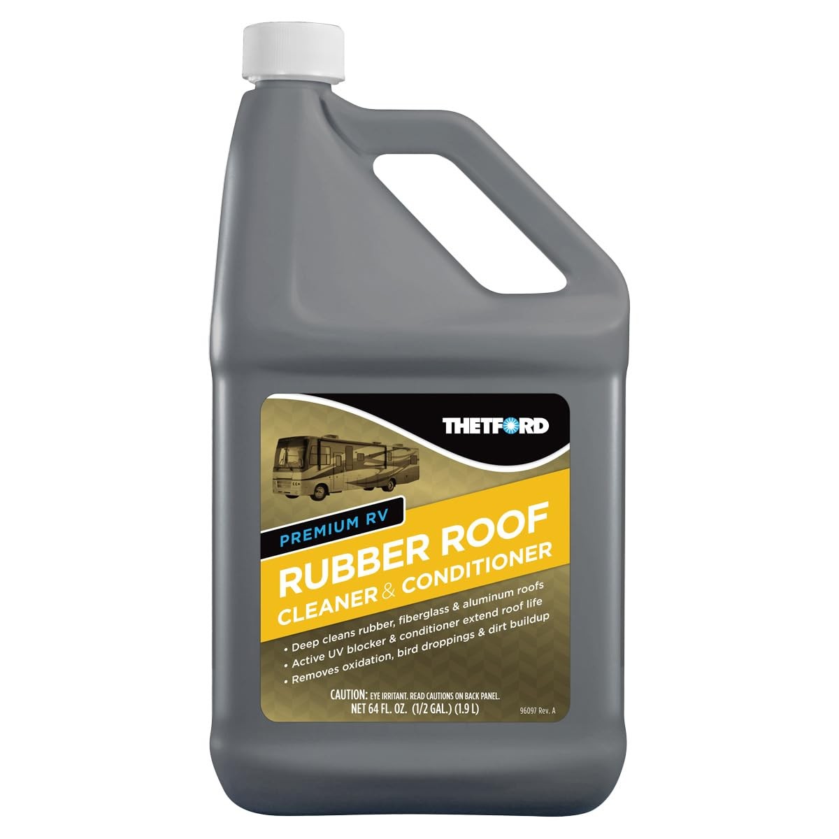 RV Rubber Roof Cleaner – Non-Toxic, Non-Abrasive RV roof detergent 64 oz – Thetf