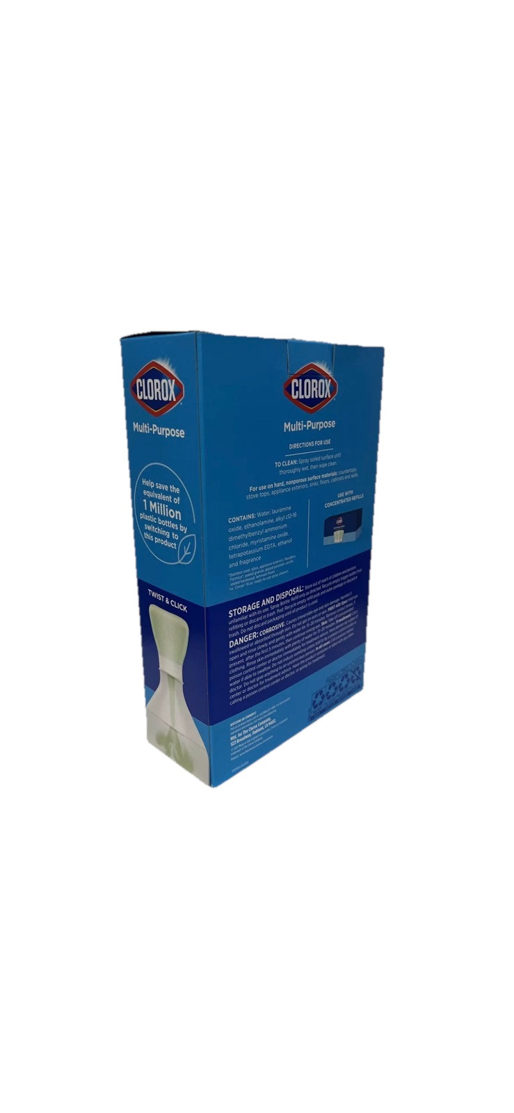 Clorox Refillable Cleaner Starter Kit Crisp Lemon Liquid All-Purpose Cleaner