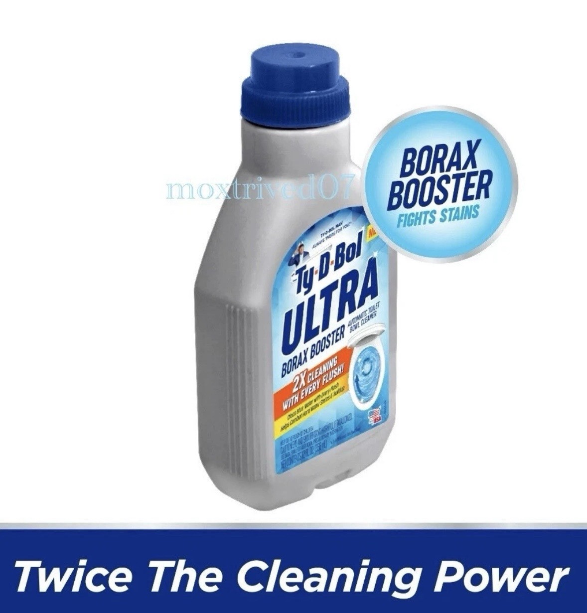 6 Pack Ty-D-Bol® BLUE ULTRA BOOSTER IN TANK LIQUID FOR TOILET BOWL 2X CLEANER