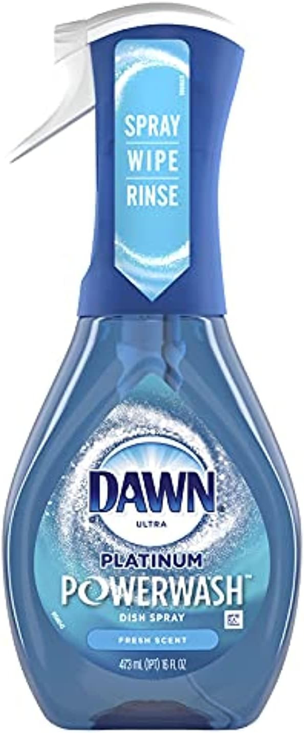 Dawn Platinum Powerwash Dish Spray, Dish Soap, Fresh Scent Bundle, 1 Spray (16Oz