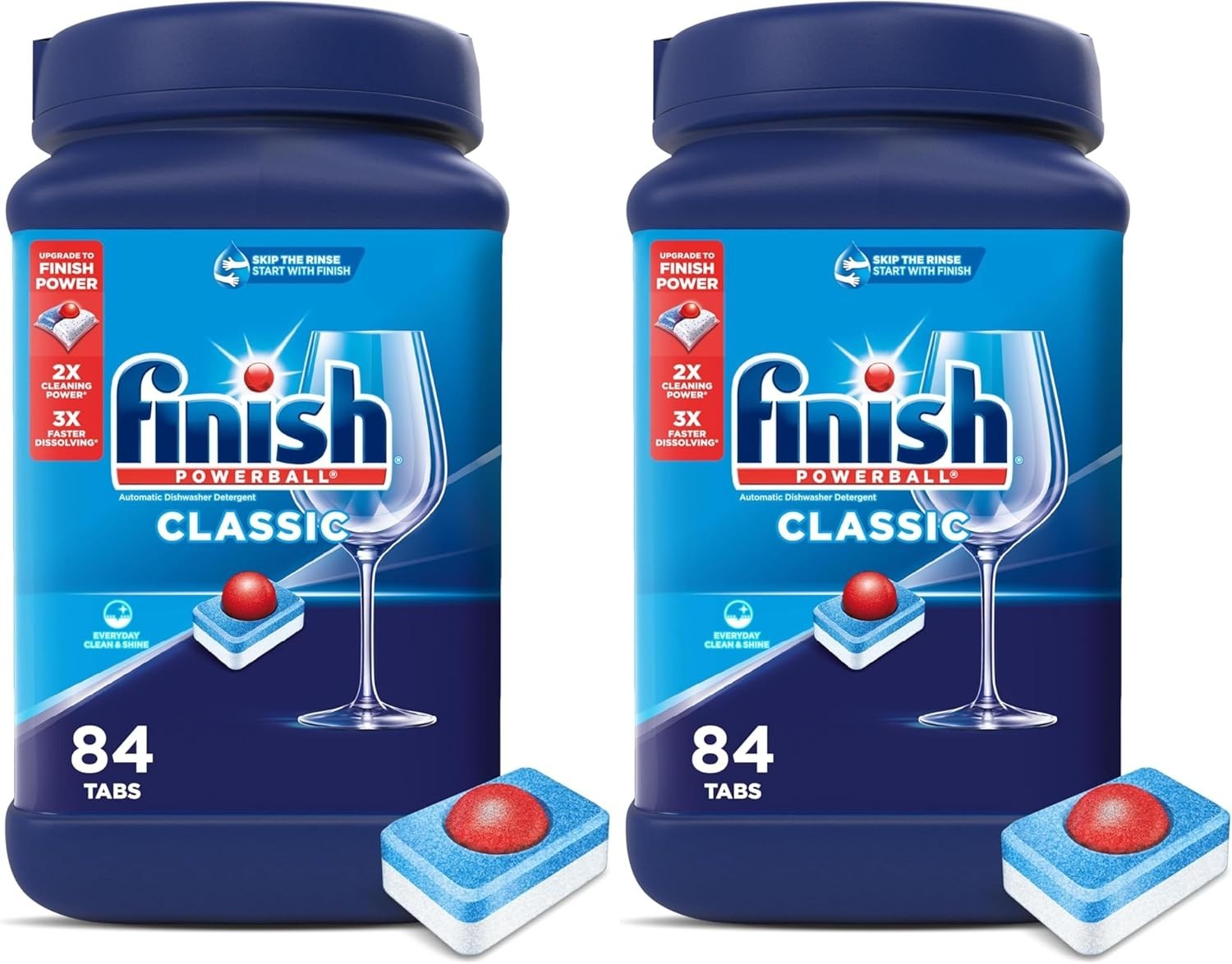Finish Classic Dishwasher Pods,No Pre-Rinse Dishwasher Detergent Soap For Clean