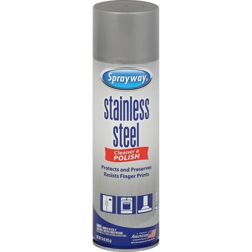 Sprayway Stainless Steel Cleaner 15 Ounces Water Based Streak Free Formula